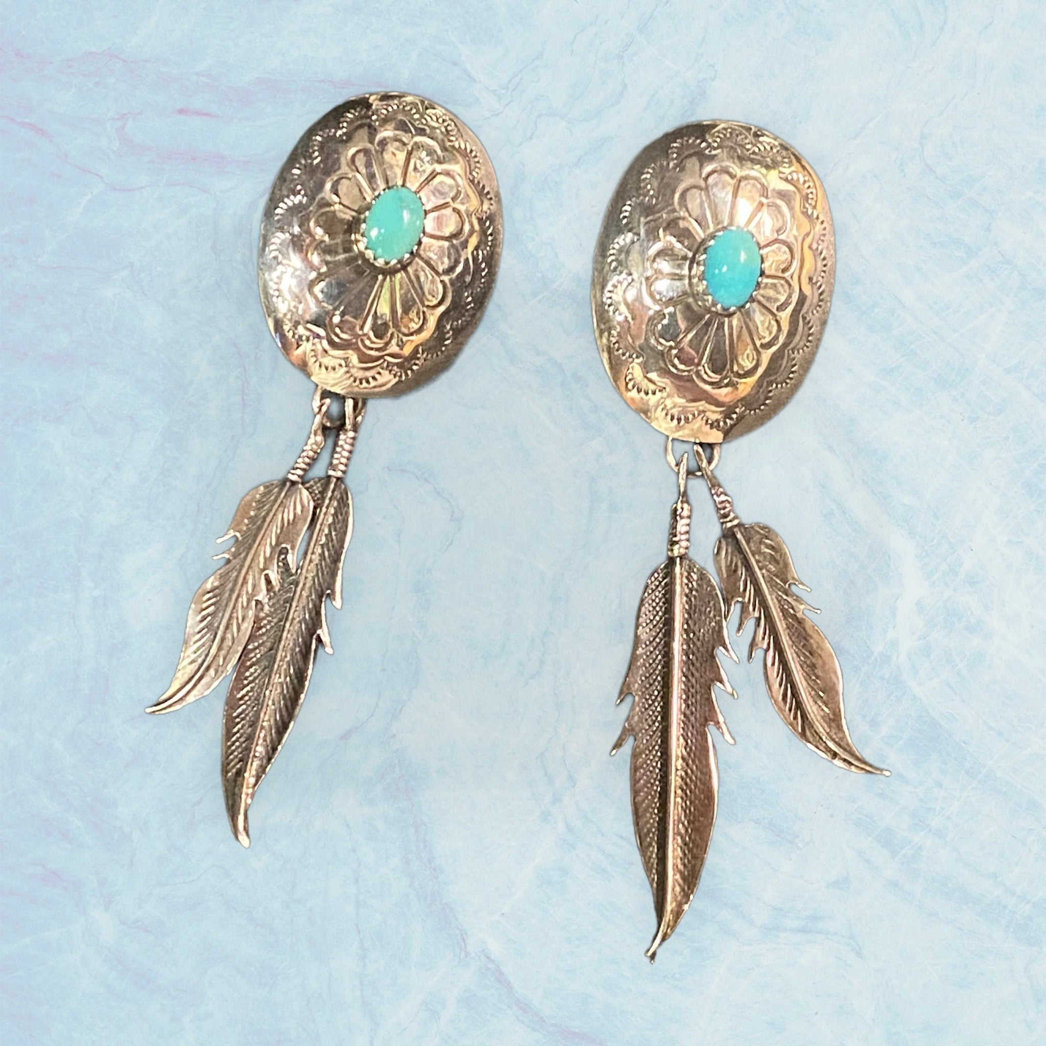 Turquoise and Copper Earrings | North Wind Silver